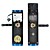  3-en-1 biométrico de huellas digitales y la cerradura de la puerta contraseña con cerrojo (diestro)