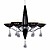  Artistic Ceramic Chandeliers with 6 Lights Black Mesh Design