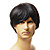  Capless Fashion Men's Short Black Straight Synthetic Hair Wig