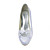  Satin Low Heel Closed Toe With Ruffles Wedding Shoes (More Colors)