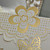  Elegant Wedding Invitation With Golden Rose - Set Of 50
