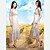  Bøhmen chiffon elegant strand kjole