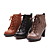  Leatherette Chunky Heel Ankle Boots/ Platform Party/ EveningShoes (More Colors)