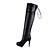  leatherette stiletto hæl plattform kneet høye støvler fest / kveld sko (flere farger)
