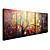  Hand-painted Abstract Oil Painting  with Stretched Frame - Set of 5