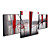  Hand-painted Abstract Oil Painting with Stretched Frame - Set of 4