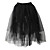  Knee-length Black Organza Gothic Lolita Petticoat