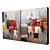  Hand-painted Abstract Oil Painting with Stretched Frame - Set of 2