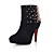  Beautiful Suede Stiletto Heel Boots With Rhinestone Party / Evening Shoes