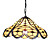  Tiffany Glass Pendent Lights with 2 Lights in Heart Pattern