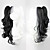  Lolita Curly Wig Inspired by Black and White Mixed Color Ponytail 70cm Punk