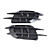  Car Hood Scoop Universal Air Flow Vent with Mesh, Black