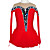 Colorful Artificial Crystal Long Sleeve Graceful Ice Skating Dress