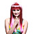  Capless Long High Quality Synthetic Fationable Straight Wig Full Bang Party Style