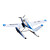  e-domodel v35 2.4g 6ch rc avião (pnp) trem de pouso retrátil