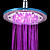  Contemporary Chrome 7 Colors Changing LED Shower Faucet Head of 8 inch