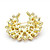  Elegant Alloy With Multi-color Rhinestones Brooch