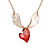  Beautiful Alloy With Austrian Crystal Sweetheart Eros Women's Necklace (More Colors)