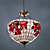  18 Inch Tiffany-style Floral Natural shell Material Inverted Pendant Light (0835-D8005)