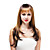  capless extra long synthétique de haute qualité pleine perruque blonde cheveux raides