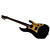  Derulo - Ambilight ledede indlagt FRET-markører elektrisk guitar med pose / rem / picks / kabel / whammy bar / batteri