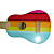  ng - (arco iris) ukelele soprano sólido de tilo