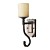  40W Traditional Wall Light with 1 Light in Glass Shade