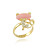  Elegant Alloy Kitty Design Fashion Ring With Crystal(More Colors)