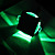  40LM Green Cube Cover LED Ceiling Light Bulb (1W, AC 85-265V)