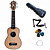  hanknn - ukulele soprano sólida abeto com bag / string / picaretas / Alça
