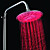  7 Colors Changing LED Chrome Contemporary Shower Faucet Head of 8 inch