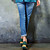  Stripes Patch Jeans