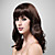  capless 100% cheveux humains perruque longue bouclée