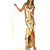  Sexy Women’s Egyptian Queen Golden Halloween Costume(3 Pieces)