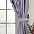  (Two Panels) Solid Lavender Classic Room Darkening Curtains