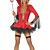  Hot Sexy Devil Red Women Dress Halloween Costume(3pieces)