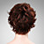  Capless 100% Human Hair Wig Short High Quality Natural Look Dark Aubum Curly Hair Wig