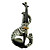  Kinglos - (DSZA-1302) Ebony Parts Electric Violin with Case/Rosin/Bow/Headphone/Cable (Zebra-Stripe)