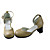  Elegant Beige PU Leather 6.3cm Wedge Classic Lolita Shoes