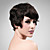  Capless Short Wave Black 100% Human Hair Wig