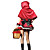  Sexy Adult Little Red Riding Hood Dress  Halloween Costume(2Pieces)