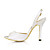  Beautiful Silk Stiletto Heel Sandals With Buckle Party/Evening Shoes