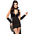  Women's Sexy Black Night Vampire Halloween Costumes