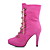  gamuza stiletto hermosas botas de tacón tobillo con diamantes de imitación fiesta / noche zapatos