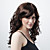  Capless Long Synthetic Brown Curly Hair Wig