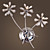  LOCHEARN - Muurlamp van Kristal met 3 Lampen