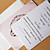  estilo real de tres veces invitación de la boda en rosa (juego de 50)