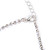  belle tchèque en alliage chromé de noces strass bijoux nuptiales ensemble, y compris le collier et boucles d'oreilles