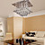  Comtemporary Crystal Flush Mount with 6 Lights in Beaded Design
