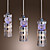  MARIGNANE - Lustre Cristal com 3 Lâmpadas